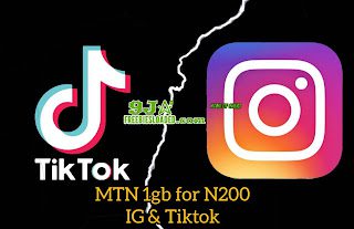 How To Activate MTN Instagram And Tiktok 1gb For N200