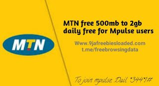 How to activate mtn 500mb to 2gb daily on mpulse