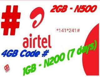 Activate 1GB for N200, 2GB for N500, 4GB for N1000 on Airtel