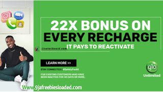 How to get free 5gb data and 22x recharge bonus on Glo