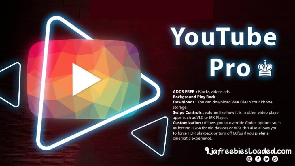 Download YouTube Pro Mod Apk