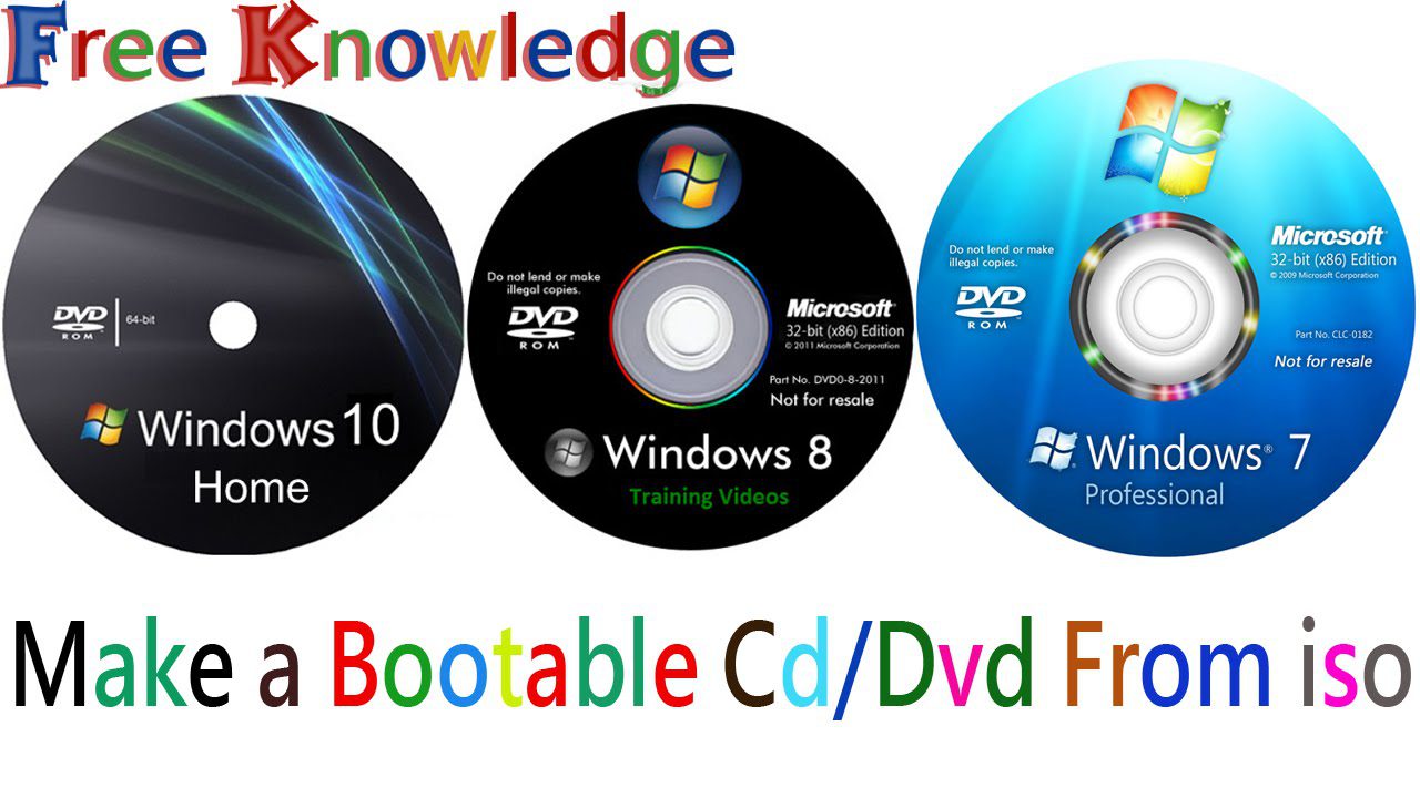 How To Make A Bootable DVD or CD