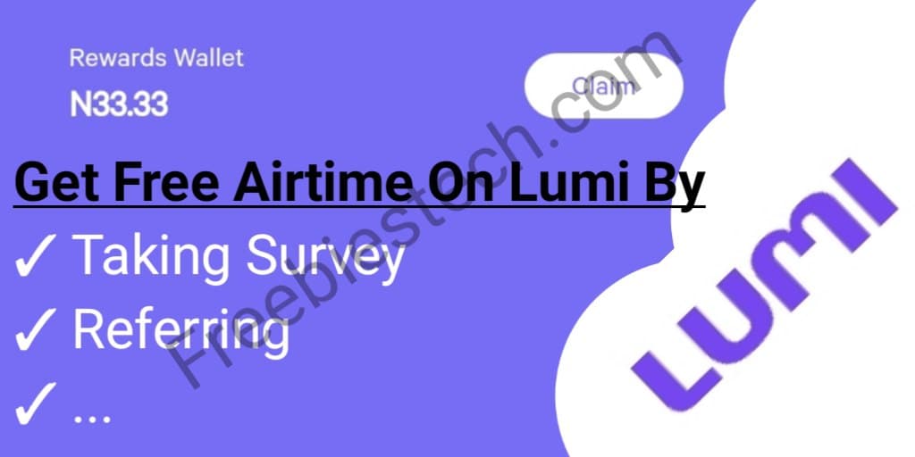 Free Airtime Or Cash On Lumi