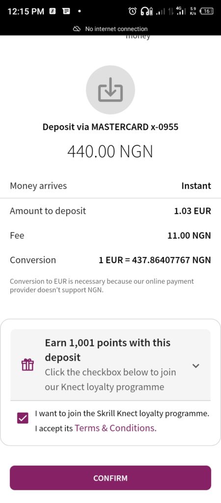 Skrill Account creation 