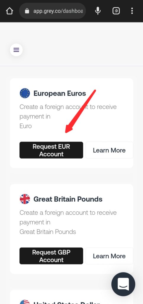 Grey Virtual Account 