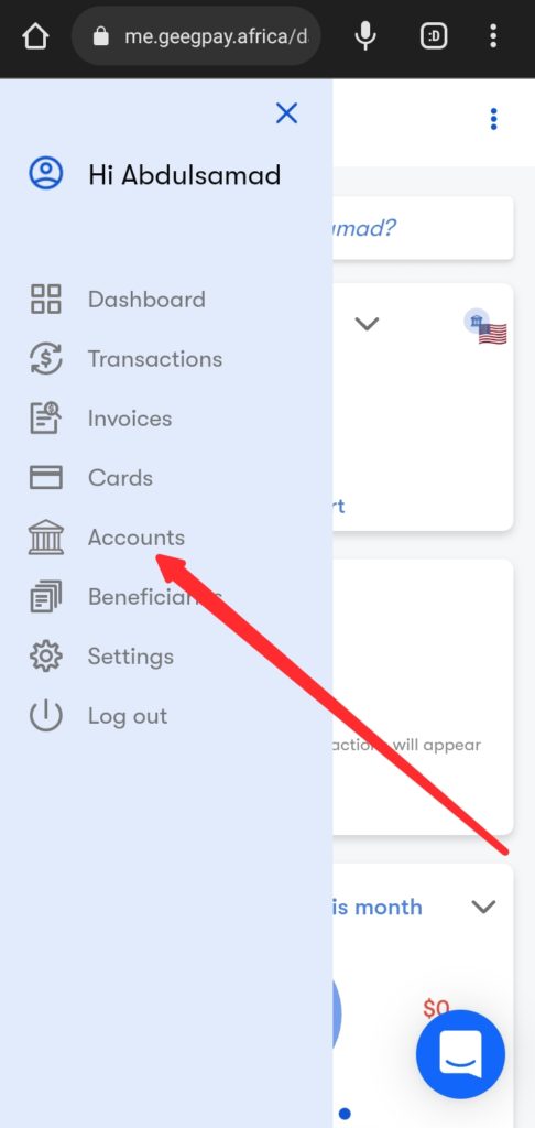 Geegpay virtual account, foreign account, usd foreign account, gpb foreign account, eur foreign account