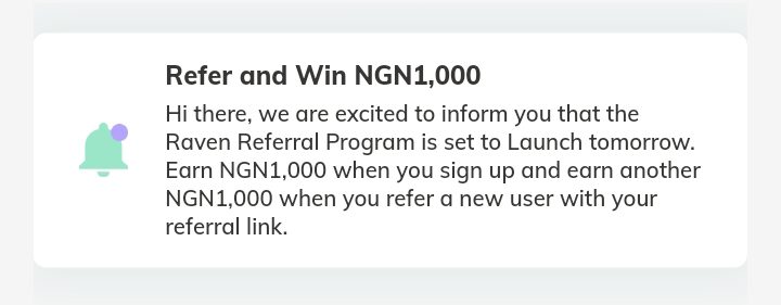 Raven Apk - How To Get Free N1,000 Registration & Referral Bonus