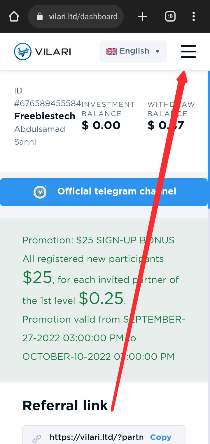 Vilari.ltd, Vilari Ltd Review, is Vilari Legit or scam, how to withdraw on Vilari 