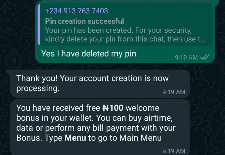 Kudiwave WhatsApp Banking 