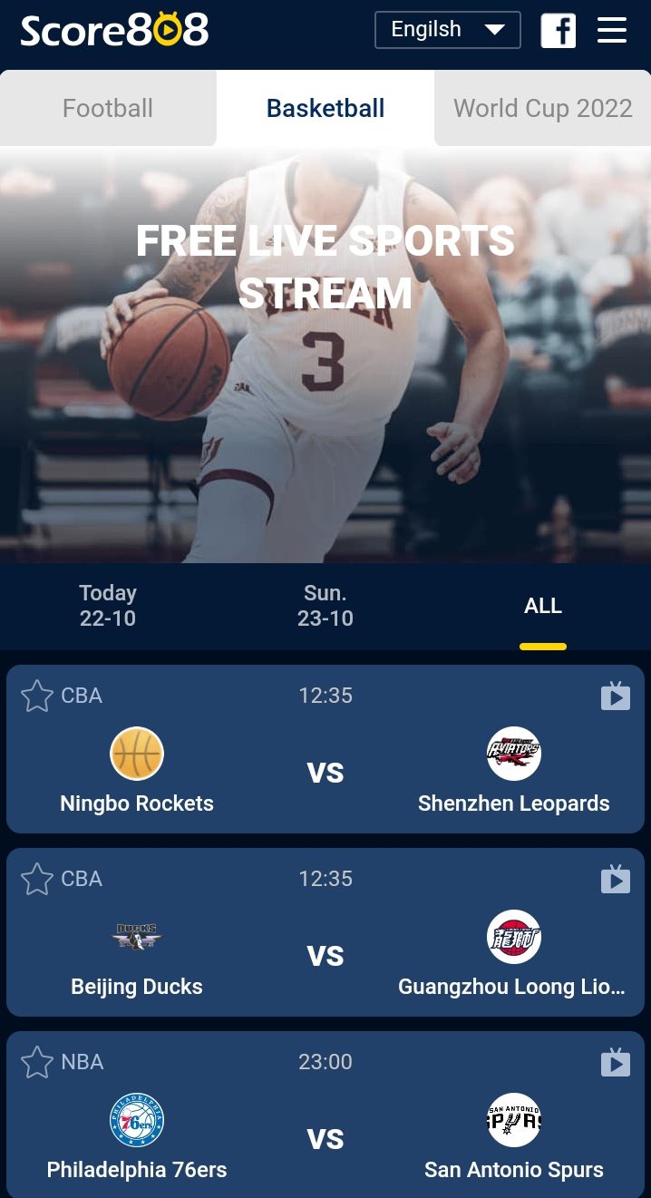 Score808 apk live football basketball 