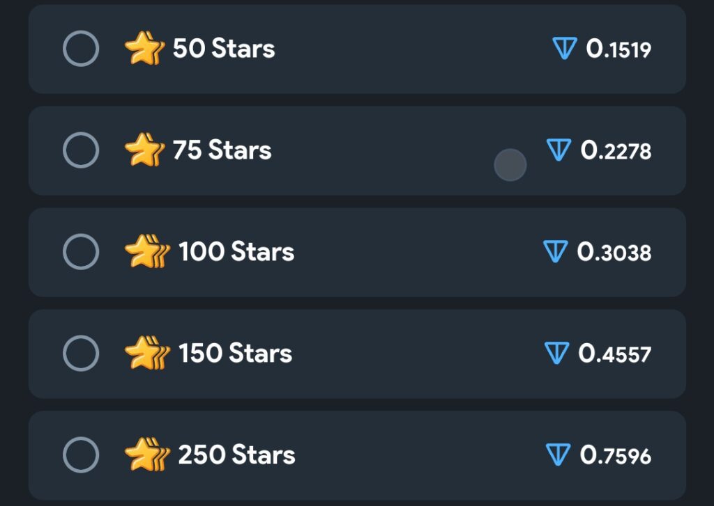 Telegram Stars, Telegram Stars gift, Telegram Stars purchase 